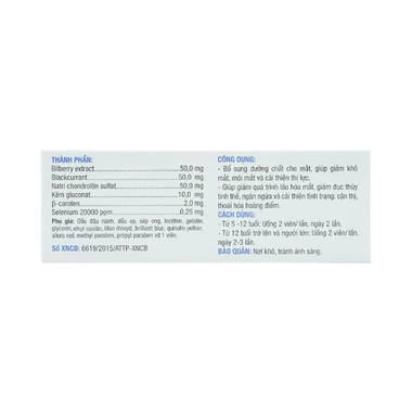 Thực phẩm bảo vệ sức khỏe ToVision (30 viên)