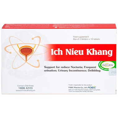 Thực phẩm bảo vệ sức khỏe Ích Niệu Khang (20 Viên)