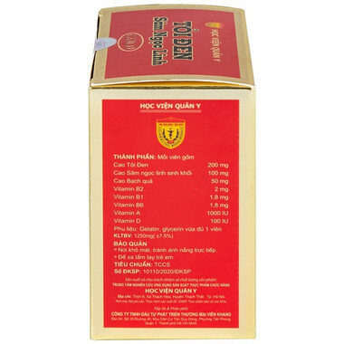Thực phẩm bảo vệ sức khỏe tỏi đen Sâm Ngọc Linh Gold (60 viên)