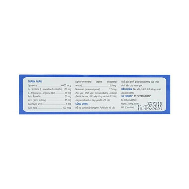 Thực phẩm bảo vệ sức khỏe SpermQ (30 viên)