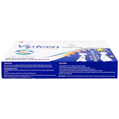 Thực phẩm bảo vệ sức khỏe Vipteen (2 vỉ x 10 viên)
