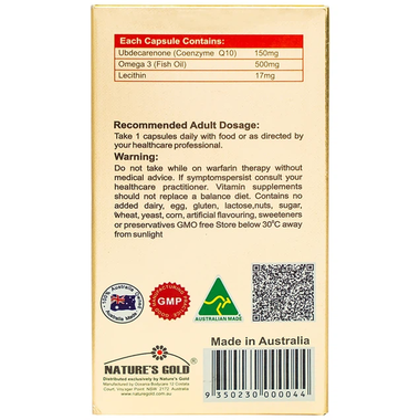 Thực phẩm bảo vệ sức khỏe Co-Enzyme Q10 150mg (60 viên)