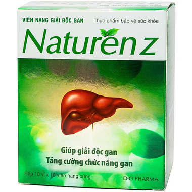 Thực phẩm bảo vệ sức khỏe viên nang cứng giải độc gan NaturenZ (100 viên)