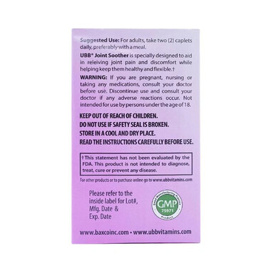 Thực phẩm bảo vệ sức khỏe UBB® Joint Soother (100 Viên)