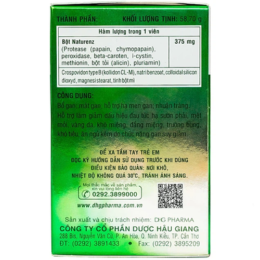 Thực phẩm bảo vệ sức khỏe giải độc gan Naturen Z (100 viên)