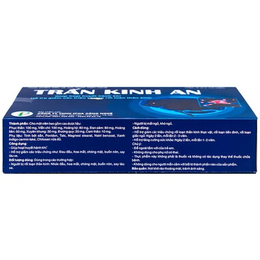 Thực phẩm bảo vệ sức khoẻ viên nang Trấn Kinh An (hộp 3 vỉ x 10 viên)