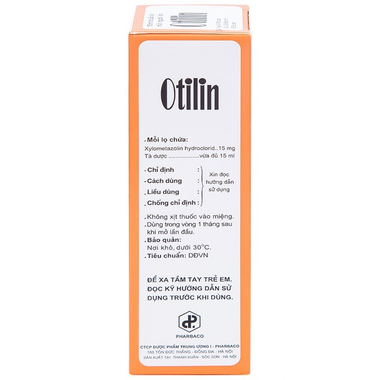 Thuốc xịt mũi Otilin 0.1% điều trị ngạt mũi, viêm xoang (15ml)