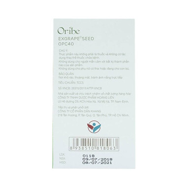 Thực phẩm bảo vệ sức khỏe Oribe (30 Viên)