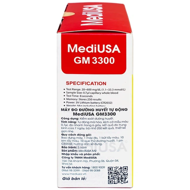 Máy đo đường huyết tự động MediUSA GM3300