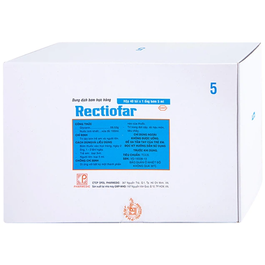 Thuốc Rectiofar hỗ trợ điều trị táo bón ở người lớn (40 ống x 5ml)