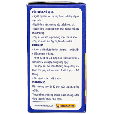 Thực phẩm bảo vệ sức khỏe Curmin Lead Softgel (30 viên)