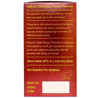 Thực phẩm bảo vệ sức khỏe Sheep Placeta 3000mg (100 viên)