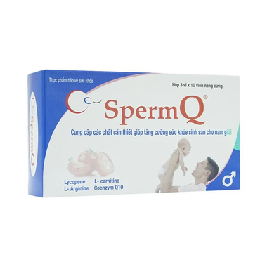 Thực phẩm bảo vệ sức khỏe SpermQ (6 vỉ x 10 viên)