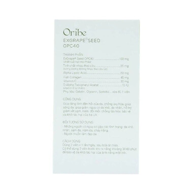 Thực phẩm bảo vệ sức khỏe Oribe (30 Viên)