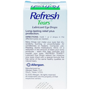 Thuốc nhỏ mắt Refresh Tears hỗ trợ làm dịu nhất thời cảm giác nóng rát, khó chịu (15ml)