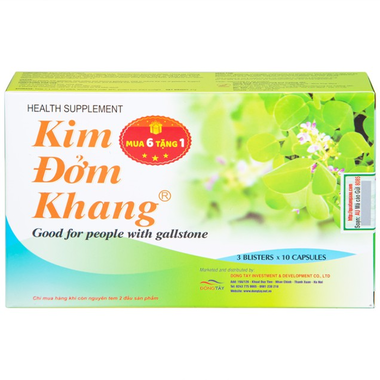 Thực phẩm bảo vệ sức khỏe Kim Đởm Khang (30 Viên)