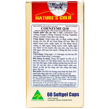 Thực phẩm bảo vệ sức khỏe Co-Enzyme Q10 150mg (60 viên)