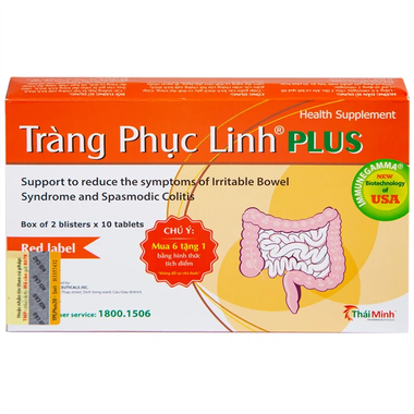Thực phẩm bảo vệ sức khỏe Tràng Phục Linh Plus (Hộp 2 vỉ x 10 viên)