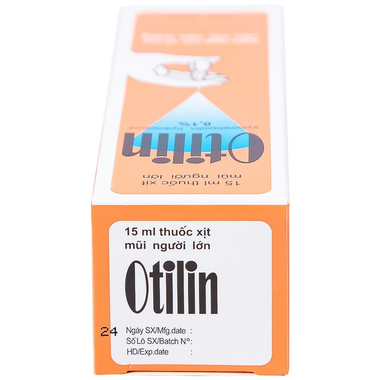 Thuốc xịt mũi Otilin 0.1% điều trị ngạt mũi, viêm xoang (15ml)