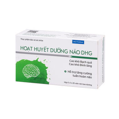 Thực phẩm bảo vệ sức khỏe Hoạt Huyết Dưỡng Não DHG (100 viên)