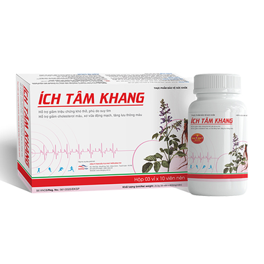 Thực phẩm bảo vệ sức khỏe Ích Tâm Khang (180 viên)