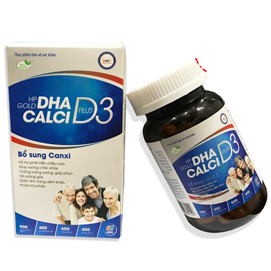 Thực phẩm bảo vệ sức khỏe HP Gold DHA Calci D3 Plus (30 viên)