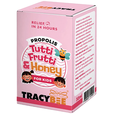 Xịt họng keo ong Propolis Tutti Frutti & Honey for Kids Tracybee (30ml)
