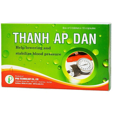 Thực phẩm bảo vệ sức khỏe viên nén Thanh Áp Đan (30 Viên)