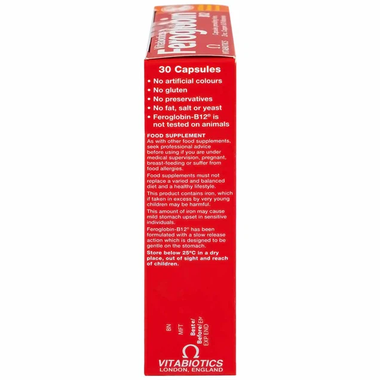 Thực phẩm bảo vệ sức khỏe Feroglobin B12 Capsules (30 viên)