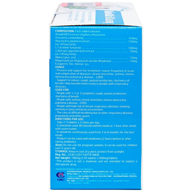 Thực phẩm bảo vệ sức khỏe Bảo Khí Khang (120 viên)
