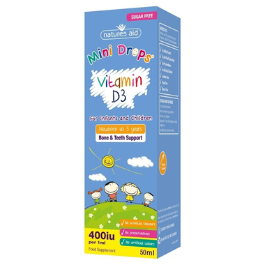 Thực phẩm bảo vệ sức khỏe Mini Drops Vitamin D3 (50ml)