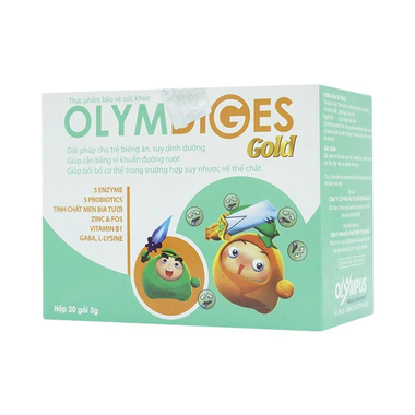 Thực phẩm bảo vệ sức khỏe Olymdiges Gold (20 gói x 3g)