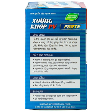 Thực phẩm bảo vệ sức khỏe Xương Khớp PV (60 viên)