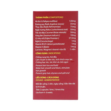Thực phẩm bảo vệ sức khỏe Rosabela Hair Tonic (100 viên)