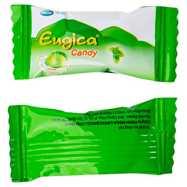 Kẹo ngậm thảo dược Eugica Candy giảm ho, đau rát họng (100 viên)