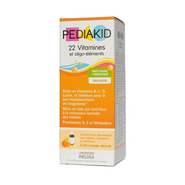 Thực phẩm bảo vệ sức khỏe Pediakid 22 Vitamines Et Oligo - Éléments (125ml)