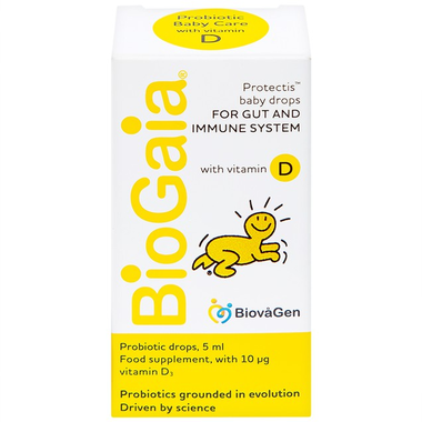 Thực phẩm bảo vệ sức khỏe BioGaia Protectis Baby Drops With Vitamin D3 (5ml)