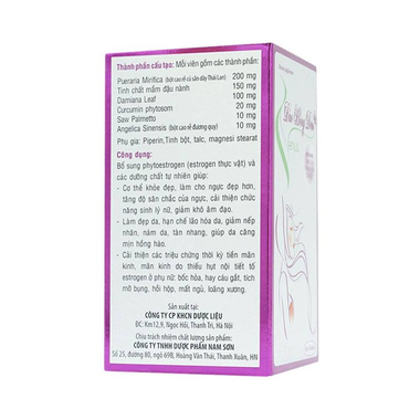 Thực phẩm bảo vệ sức khỏe Đào Hồng Đơn Venus (60 viên)