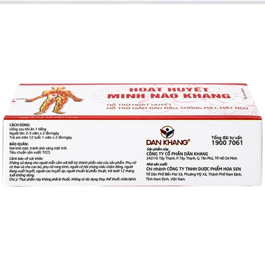 Thực phẩm bảo vệ sức khoẻ Hoạt Huyết Minh Não Khang Extra (30 viên)