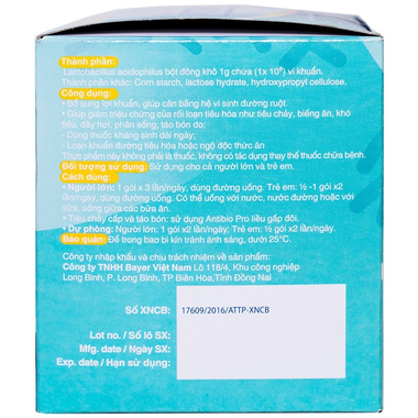 Thực phẩm bảo vệ sức khỏe Antibio Pro (100 gói x 1g)