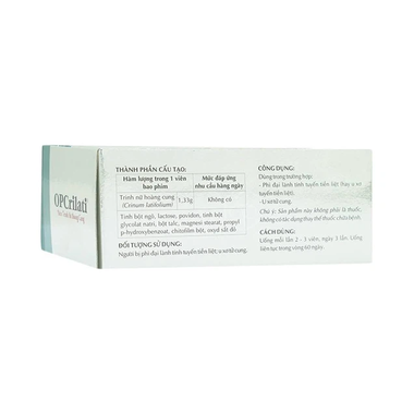 Thực phẩm bảo vệ sức khỏe Opcrilati® Viên Trinh Nữ Hoàng Cung (50 viên)