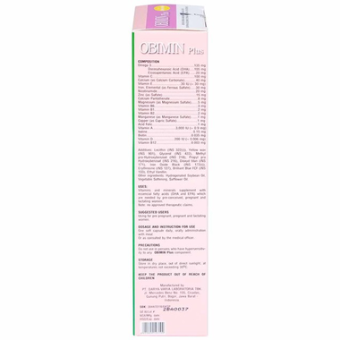 Thực phẩm bảo vệ sức khỏe Obimin Plus (30 viên)
