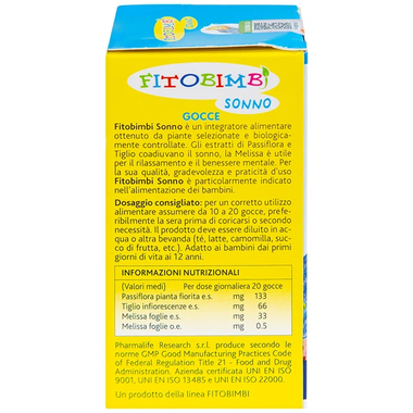 Thực phẩm bảo vệ sức khỏe Fitobimbi Sonno (30ml)