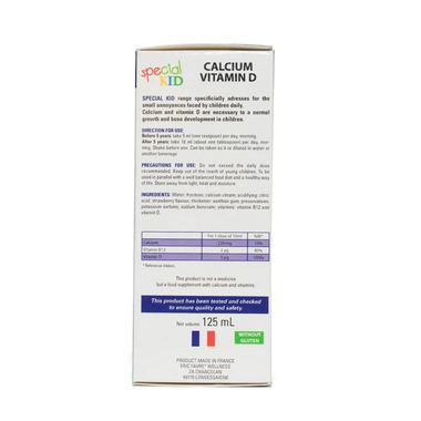 Thực phẩm bảo vệ sức khỏe Special Kid Calcium Vitamine D (125ml)