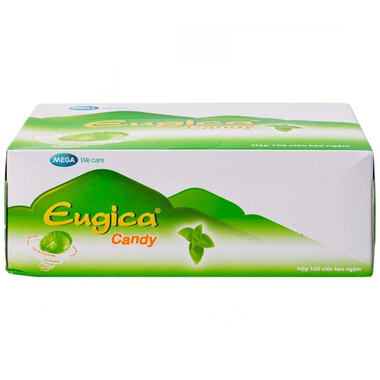 Kẹo ngậm thảo dược Eugica Candy giảm ho, đau rát họng (100 viên)