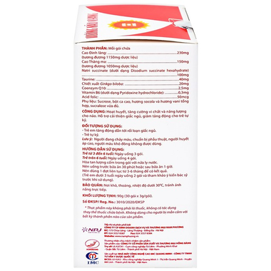 Thực phẩm bảo vệ sức khỏe Vương Não Khang (30 gói x 3g)