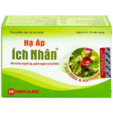 Thực phẩm bảo vệ sức khỏe Hạ Áp Ích Nhân (40 viên)