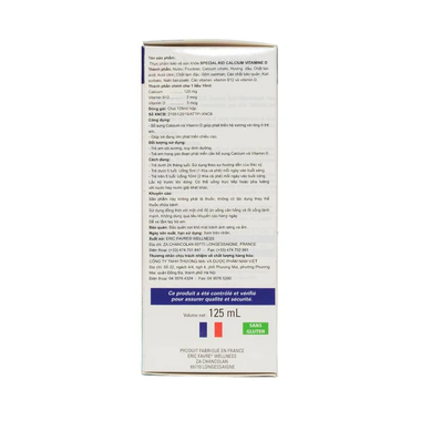 Thực phẩm bảo vệ sức khỏe Special Kid Calcium Vitamine D (125ml)