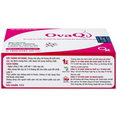 Thực phẩm bảo vệ sức khỏe Ovaq1 (60 viên)