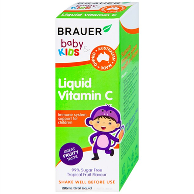 Thực phẩm bảo vệ sức khỏe Brauer Baby Kids Liquid Vitamin C (100ml)